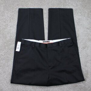 Dockers D3 Pants NWT Mens 36x32 Black Never-Iron Essential Khaki Flat Front